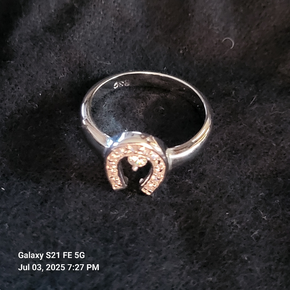 Horseshoe Ring Size 6 - Picture 2 of 3